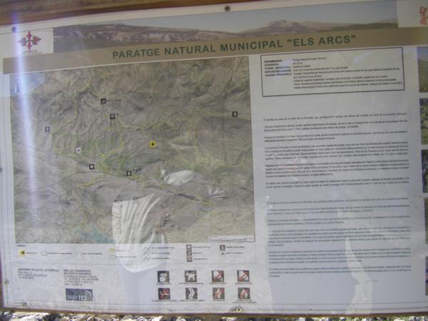 Cartel del Paratge natural Municipal Els Arcs_600x450