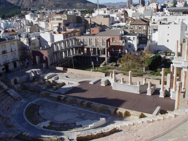 Frontal Escénico del Teatro Romano de Cartagena