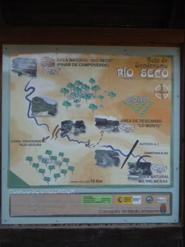 Cartel de Ruta de Senderismo Río Seco_375x500