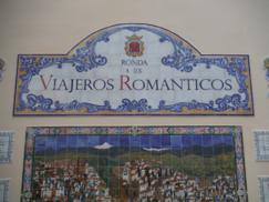 Cerámica a los viajeros románticos de Ronda (Málaga)